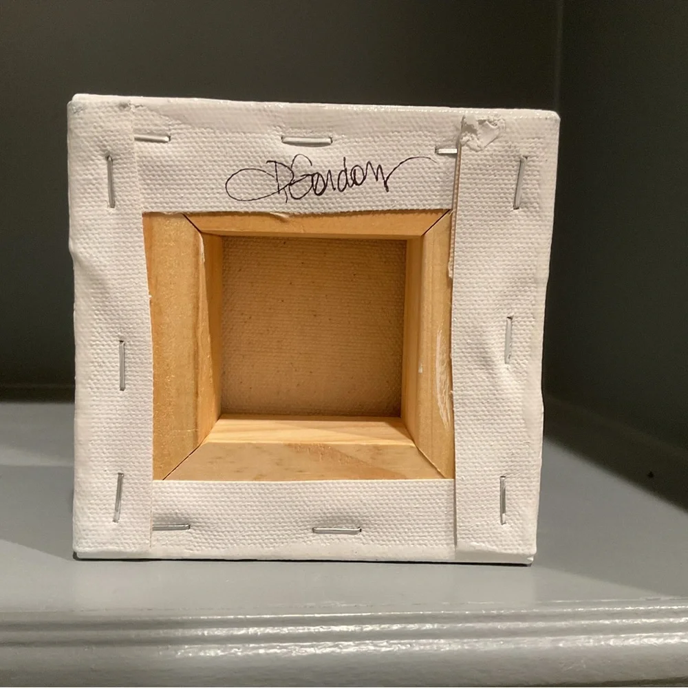 🔴TEXTURED HEART PAINTING🔴ORIGINAL ART🔴 - Picture 6 of 7